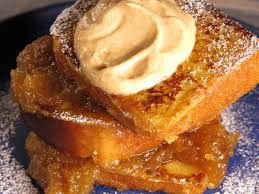 Sally Lunn French Toast With Homemade Apple Butter And Salted Caramel Whipped Cream Recipe Bobby Flay Cooking Channel