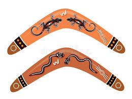 Australian Boomerang Design Australian Boomerangs Boomerang Vector Art Illustration