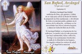 San rafael bendice y colma con salud a todos los que en tu nombre acuden a dios. San Rafael Arcangel Protector De Los San Rafael Receptions Facebook