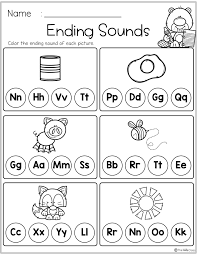 There Are 4 Pages Of Beginning And Ending Sounds In This Packet Students Will Develop T Kindergarten Freebies Beginning Sounds Worksheets First Grade Freebies