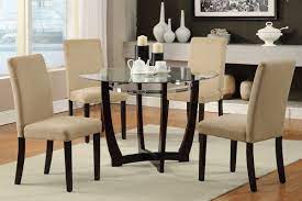 It accommodates up to 6 persons. Glass Top Round Kitchen Table Sets Round Glass Dining Room Table D Stylish Hom Glass Round Dining Table Round Glass Dining Room Table Dining Room Table Set