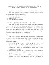 Keseluruhan dalam audit siklus akuisisi dan pembayaran adalah untuk mengevaluasi apakah akun dipengaruhi oleh akuisisi barang dan jasa dan pengeluaran kas untuk akuisisi tersebut telah disajikan dengan wajar sesuai dengan prinsip akuntansi yang. Makalah Audit2