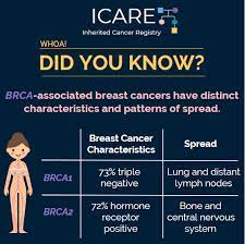 The stage of a breast cancer is determined by the cancer's characteristics, such as how large it is and whether or not it has hormone receptors. Icare Social Media Post February 2020characteristics And Patterns Of Spread For Brca Associated Breast Cancers Inherited Cancer Registry Icare