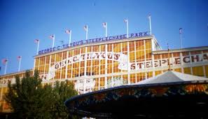 Steeplechase park was on the western end of the coney island amusement area, roughly where the minor league keyspan park and its parking lot are today. George C Tilyou S Great Steeplechase Park Coney Island