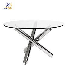 Looking for the best coffee table? European Style Top Clear Tempered Glass Round Top Coffee Table 8mm 10mm With Chromed Legs Dt 811 Tianjin Kingnod Furniture Co Ltd