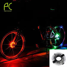 Pcycling New Arrival 3 Modes Waterproof Bicycle Wheel Signal Tire Light 8 Led Mountain Bike Flashlight With B Bicycle Wheel Bicycle Accessories Mountain Biking