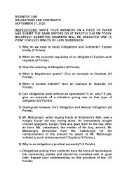 In this case, article 1174 shall apply. Obligations And Contract Business Law Obligations And Contracts September 21 2020 Instructions Studocu