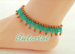 Beaded Anklet Tutorial Seed Bead Anklet Pdf Pattern Beadwork Etsy Boncuklu Halhal Orgu Bileklik Modelleri Arkadaslik Bilekligi