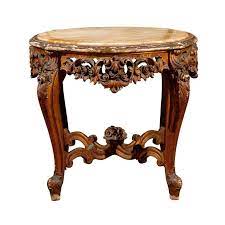 While it started in france, it eventually spread to other parts of europe, including the united kingdom artists working in the rococo style shared this renaissance fascination with water, as evident in both the fluidity of forms and use of marine motifs in. 19th Century Rococo Style Italian Side Table With Siena Marble And Carved Base Foxglove Antiques Galleries