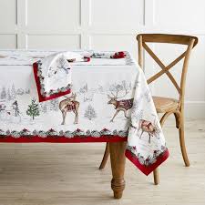 Snowman Tablecloth Christmas Table Linen Christmas Table Cloth Table Cloth