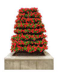 A tall flower pot will get more attention than a short one but even better is tiered flower pots. Multi Tiered Flower Pot Stock Image Image Of White 100969129