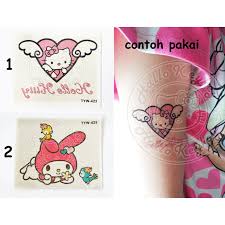 Its influence among actors in the tattoo art scene has gathered steam fast with entire masses. Jual Tato Tattoo Hello Kitty Melody Hello Kitty Jakarta Barat Hkkshop Tokopedia