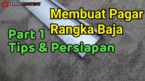 Membuat Pagar Rumah Dari Rangka Baja Ringan Pengenalan Model Rangka Material Tips Dan Persiapan Youtube
