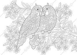 An adult killdeer will pretend its wing is broken to draw predators away from its nest. Coloring Page For Adults Birds In Love Valentines Day Etsy In 2021 Love Coloring Pages Coloring Pages Floral Stock Images