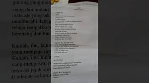 Puisi ibu kita kartini singkat; Ibu Karya Mustofa Bisri Youtube