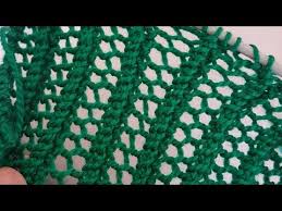 Kolay Ajurlu File Orgu Atki Sal X2f Easy Lace Knitted Scarf Youtube Dantel Isleme Orgu Orgu Desenleri