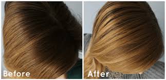 Before And After Diy Hair Lightening Spray Like John Frieda Go Blonder Spray The Makeup Dummy How To Lighten Hair Lighten Hair Naturally Hair Lightener Diy