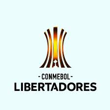 Nel mezzo, c'è la mappa del sud america riempita con un'impronta digitale unica. Conmebol Com 2019 Gaming Logos Atari Logo Logos