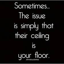 Sometimes The Issue Is Simply That Their Ceiling Is Your Floor Standards Quotes High Standards Quotes Expectation Quotes