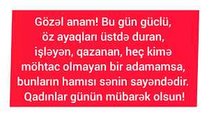 Analar üçün 8 mart təbrik mesajları (2021)