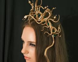 Medusa Kopfschmuck, Medusa Gorgon Krone, Schlangen Krone, Gorgon Krone,  Medusa Kopfschmuck, Medusa Tiara, Schlange Kopfschmuck
