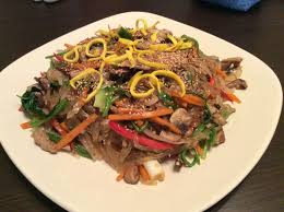 Japchae Sweet Potato Starch Noodles Stir Fried With Vegetables Recipe Japchae Pasta Noodle Recipe Vegetarian Recipes