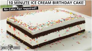 Then prepare the cake according to the box directions but omit the water and oil. 10 Minute Ice Cream Birthday Cake Soft Chocolate Cake W Softy Ice Cream Ice Cream Cake Recipe Youtube