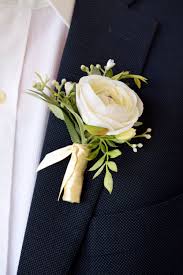 Boutonnieres Ivory Groom Boutonniere Groomsman Prom Etsy Groom Boutonniere Bridal Bouquet Prom Flowers