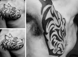 View mind blowing tiger tattoo. 40 Tribal Tiger Tattoo Designs For Men Big Cat Ink Ideas