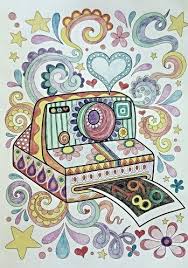 We create beautiful tools to capture the meaningful moments in life. Polaroid Camera From Hipster By Thaneeya Mcardle Colored With Crayola Colored Pencils Tattoo Coloring Book Crayola Colored Pencils Coloring Pages
