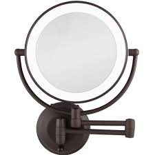 w led lighted wall makeup mirror