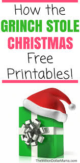 How The Grinch Stole Christmas Printables Grinch Christmas Party Grinch Christmas Christmas Party Printables