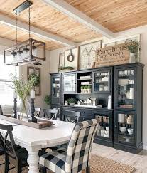 Ideal for keeping the clutter of family life from taking over your dining room table, our range of sideboards cover a variety of styles to coordinate with the rest of our dining room furniture or your existing look. 62 Farmhouse Dining Rooms And Zones To Get Inspired Digsdigs