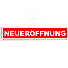 Hildburghauser straße 29b, 12279 berlin. Schaufensteraufkleber Banner Neueroffnung