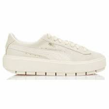 Puma suede callout in metallfolie an lateralen seite. Schuhe Suede Platform Trace Animal Puma Weiss Damen Ebay