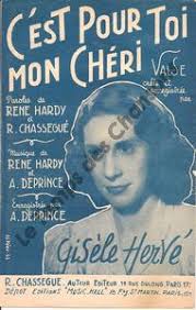 Partition C'est pour toi mon chéri