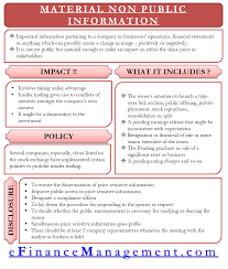 Material Non Public Information Impact Example Disclosure Inclusions Financial Life Hacks Money Management Advice Accounting And Finance