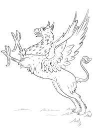 This website is full of free printable coloring pages! Griffin Coloring Page Free Printable Coloring Pages Greek Mythical Creatures Drawing Tutorial Griffin Drawing