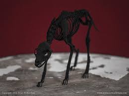 Black Shuck Skeleton 3d Print Taxidermy Sculpture Etsy Black Shuck Shucking Sculpture
