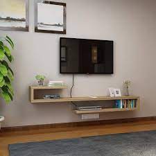Découvrez cette sélection d'idées déco composée de 23 tablettes pour le rangement. Etagere Murale Meuble De Television Mural Etagere Flottante Set Top Box Routeur Cable Cable Lecteur Dvd C Wall Mounted Tv Cabinet Wall Shelves Floating Shelves