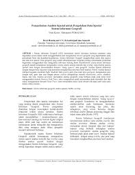 ©2011 geospatial learning using quantum gis. Pdf Pemanfaatan Analisis Spasial Untuk Pengolahan Data Spasial Sistem Informasi Geografi