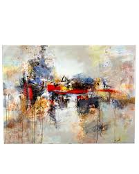 Red, black and white abstract painting, painting, artwork, abstract, paint splatter. Grey Red Amp Blue Abstract For Sale In Ct Middlebury Furniture And Home Design