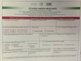 Whether you fill it out online or by hand, it is important that you do not sign the form until you are instructed to do so in front of a passport designated official you will meet when applying in person. Learn About Your Mexico Visitors Permit Fmm