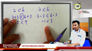 2017 Kssm Tingkatan 1 Intelek Ketaksamaan Linear Vtutor