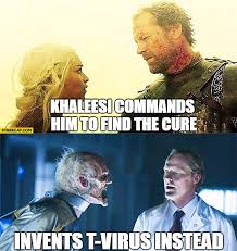 Khaleesi Commands Him To Find The Cure He Invents T Virus Instead Sir Jorah Game Of Thrones Starecat Com