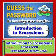 Ecosystems Guess The Password Terminology Game Editable Review Games Ecosystems Powerpoint Games