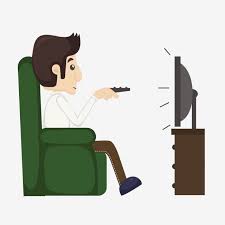 Cartoon Cartoon Man The Man Man Watching Tv Vector And Png In 2020 Cartoon Man Tv Animation Cartoon Tv