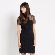 Rozen Dresses Short Sleeve Lace Dress Dresses Black Short Dress