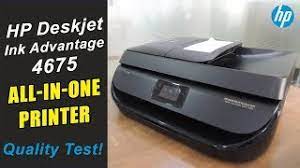 App download required for printer setup. Hp Deskjet Ink Advantage 4675 All In One Printer Review Designed For Office Business Purpose Youtube