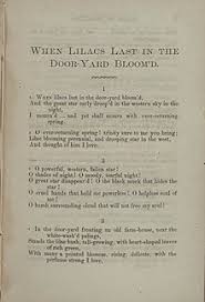 When Lilacs Last In The Dooryard Bloom D Wikipedia